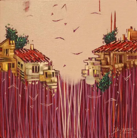 BAKİ BODUR — 2014 Bu eser BAKİ BODUR tarafından 2014 yılında 20x20 cm ölçülerinde Tuval üzeri yağlı boya tekniği ile yapılmıştır.