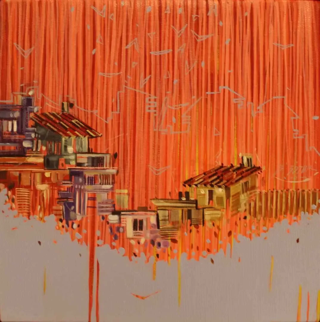 Bu eser BAKİ BODUR tarafından 2014 yılında 20x20 cm ölçülerinde Tuval üzeri yağlı boya tekniği ile yapılmıştır.