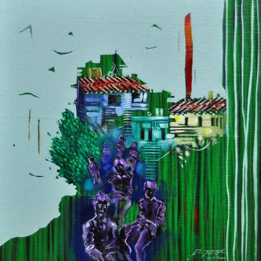Bu eser BAKİ BODUR tarafından 2014 yılında 20x20 cm ölçülerinde Tuval üzeri yağlı boya tekniği ile yapılmıştır.
