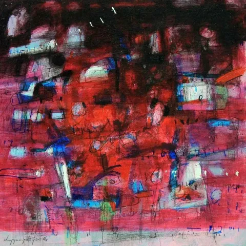 DUYGU AYDOĞAN — 2014 Bu eser DUYGU AYDOĞAN tarafından 2014 yılında 20x20 cm ölçülerinde Tuval üzeri yağlı boya tekniği ile yapılmıştır.