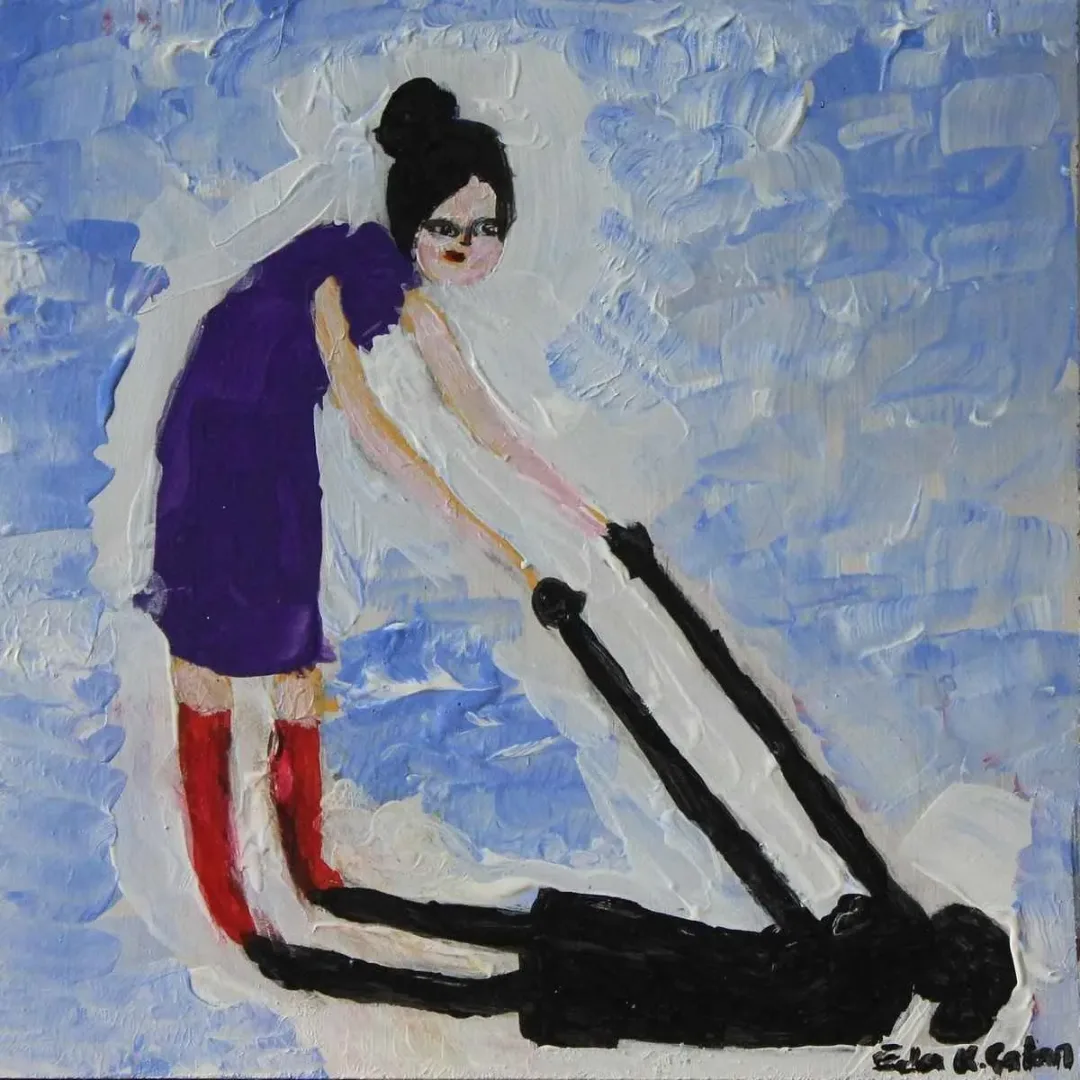 Bu eser EDA ÇAKAN tarafından 2014 yılında 20x20 cm ölçülerinde Tuval üzeri yağlı boya tekniği ile yapılmıştır.