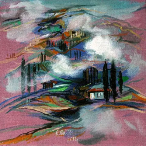 EKREM KUTLU — 2014 Bu eser EKREM KUTLU tarafından 2014 yılında 20x20 cm ölçülerinde Tuval üzeri yağlı boya tekniği ile yapılmıştır.