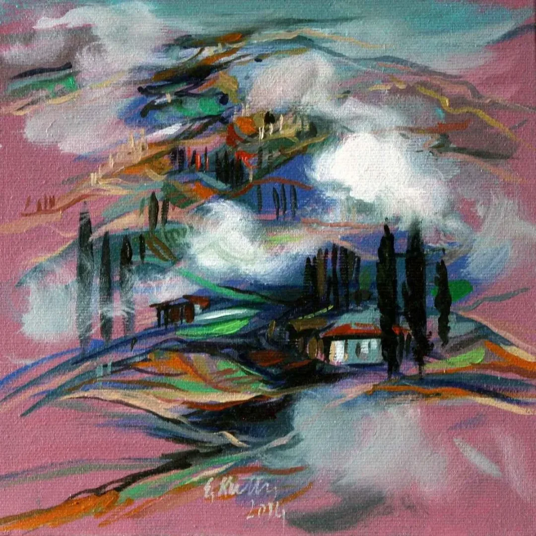 Bu eser EKREM KUTLU tarafından 2014 yılında 20x20 cm ölçülerinde Tuval üzeri yağlı boya tekniği ile yapılmıştır.