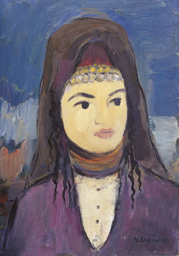 "Yörük Aliye" eseri NURETTİN ERGÜVEN tarafından 38x27 cm ölçülerinde yapılmıştır.