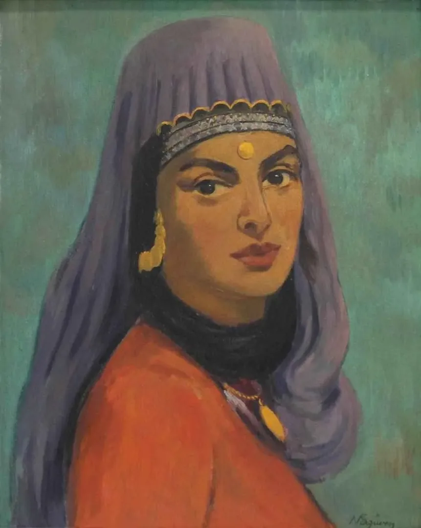 NURETTİN ERGÜVEN — “Yörük Aliye” "Yörük Aliye" eseri NURETTİN ERGÜVEN tarafından 46x38 cm ölçülerinde yapılmıştır.
