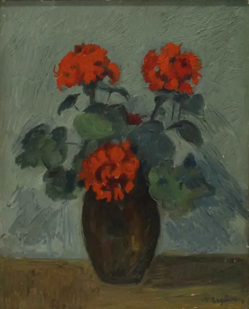 yakınlaştır "Karanfiller" eseri NURETTİN ERGÜVEN tarafından 41x34 cm ölçülerinde yapılmıştır.