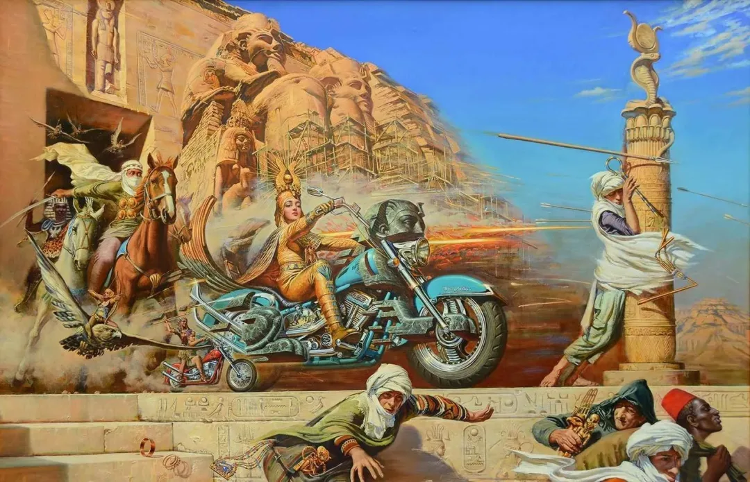 yakınlaştır "Faraon's Revenge" eseri OLEG TURCHIN tarafından 2000 yılında 85x100 cm ölçülerinde Tuval üzeri yağlı boya tekniği ile yapılmıştır.