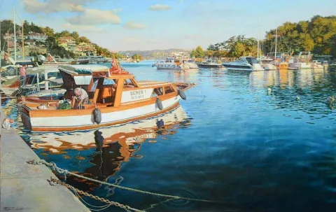 OLEG TURCHIN — “İstinye”, 2013 "İstinye" eseri OLEG TURCHIN tarafından 2013 yılında 22x27 cm ölçülerinde Tuval üzeri yağlı boya tekniği ile yapılmıştır.