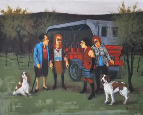 ORHAN UMUT — “isimsiz”, 2011 "isimsiz" eseri ORHAN UMUT tarafından 2011 yılında 60x75 cm ölçülerinde Tuval üzeri akrilik boya tekniği ile yapılmıştır.