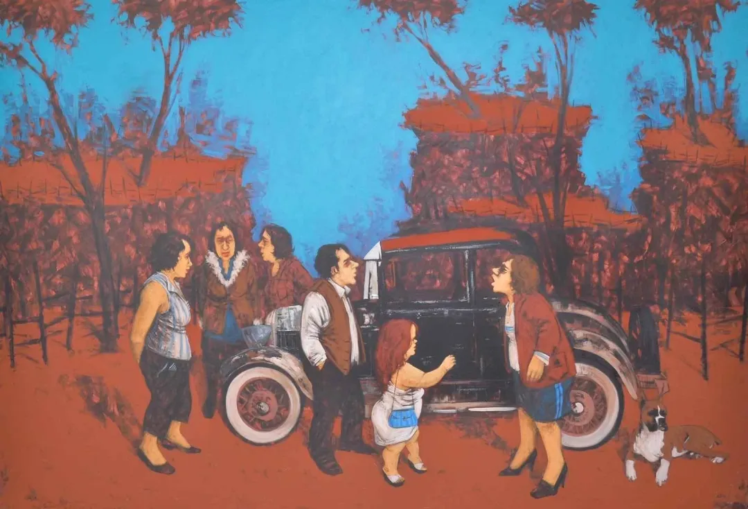 ORHAN UMUT — “isimsiz”, 2010 "isimsiz" eseri ORHAN UMUT tarafından 2010 yılında 170x240 cm ölçülerinde Tuval üzeri akrilik boya tekniği ile yapılmıştır.