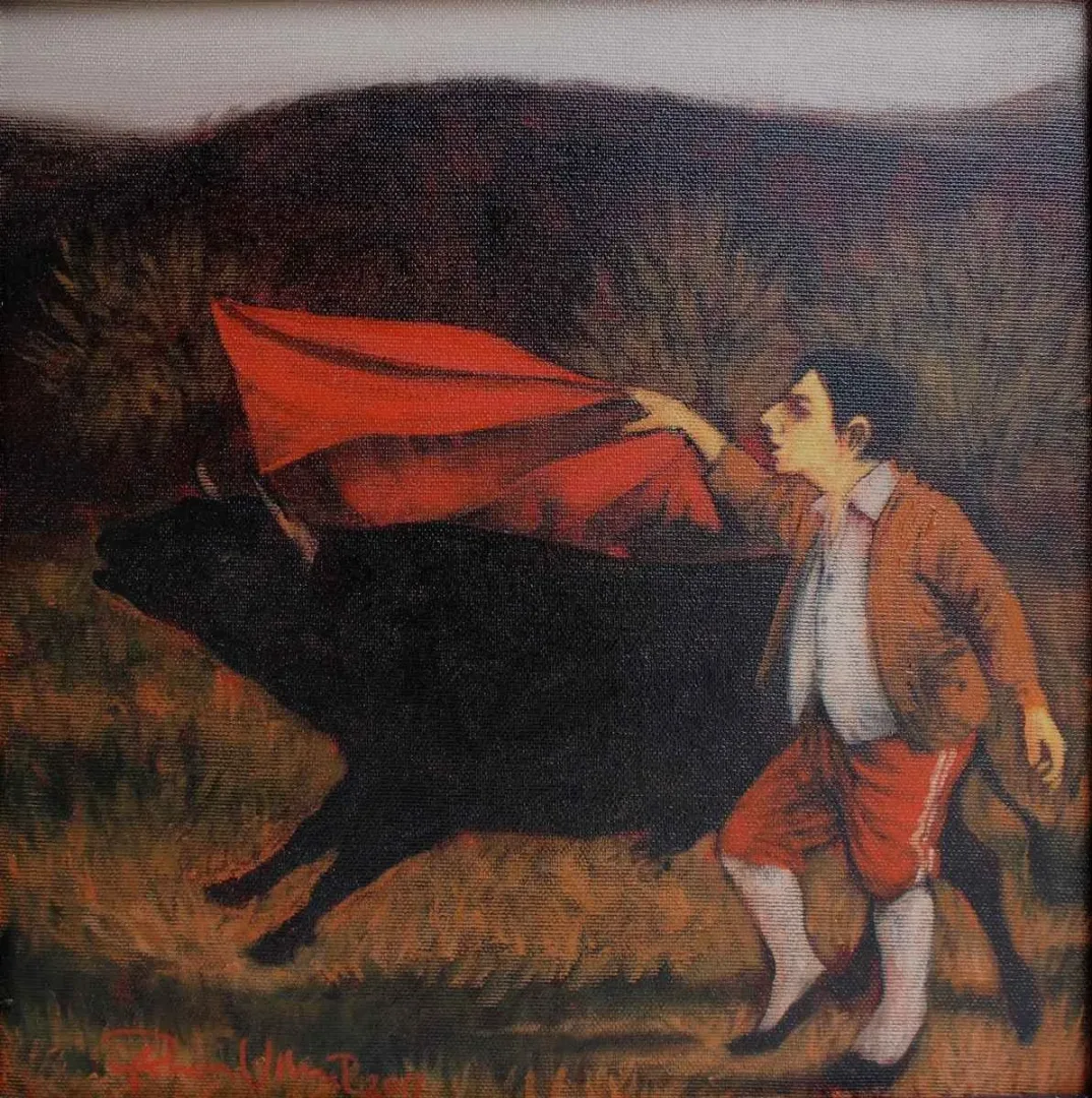 ORHAN UMUT — “isimsiz”, 2013 "isimsiz" eseri ORHAN UMUT tarafından 2013 yılında 30x30 cm ölçülerinde Tuval üzeri akrilik boya tekniği ile yapılmıştır.
