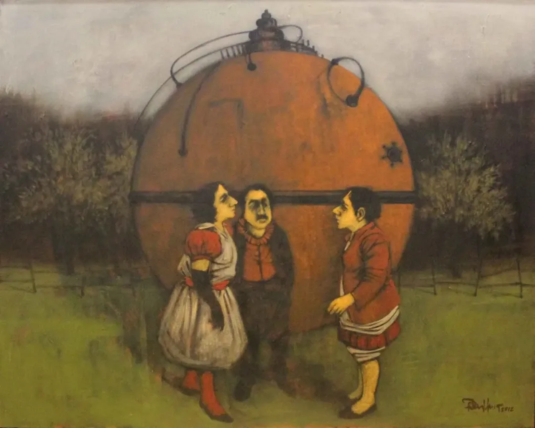 ORHAN UMUT — “isimsiz”, 2012 "isimsiz" eseri ORHAN UMUT tarafından 2012 yılında 60x75 cm ölçülerinde Tuval üzeri akrilik boya tekniği ile yapılmıştır.