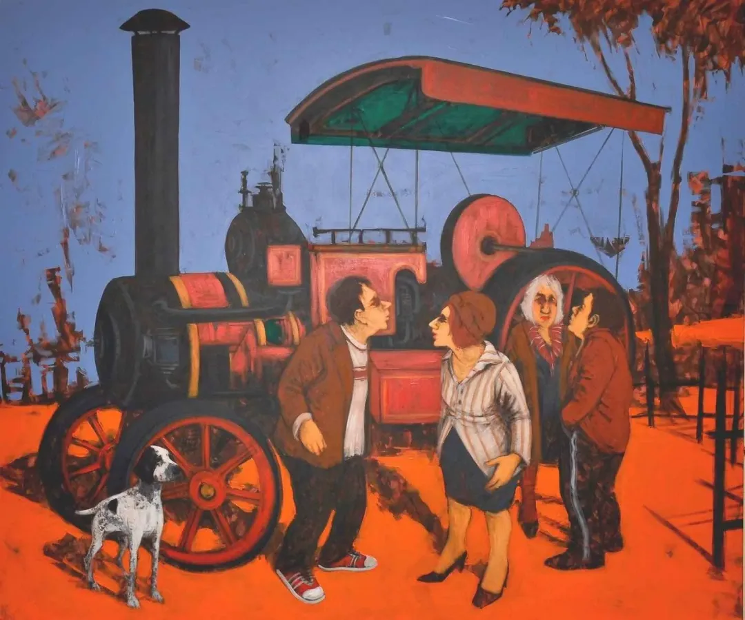 yakınlaştır "Hayat bilgisi" eseri ORHAN UMUT tarafından 2010 yılında 170x200 cm ölçülerinde Tuval üzeri akrilik boya tekniği ile yapılmıştır.