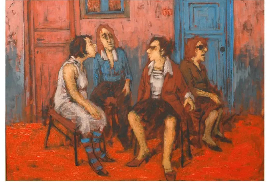 ORHAN UMUT — “isimsiz”, 2010 "isimsiz" eseri ORHAN UMUT tarafından 2010 yılında 50x70 cm ölçülerinde Tuval üzeri akrilik boya tekniği ile yapılmıştır.