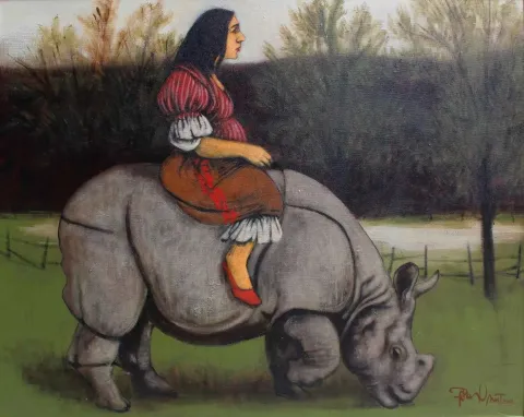 "isimsiz" eseri ORHAN UMUT tarafından 2012 yılında 60x75 cm ölçülerinde Tuval üzeri akrilik boya tekniği ile yapılmıştır.