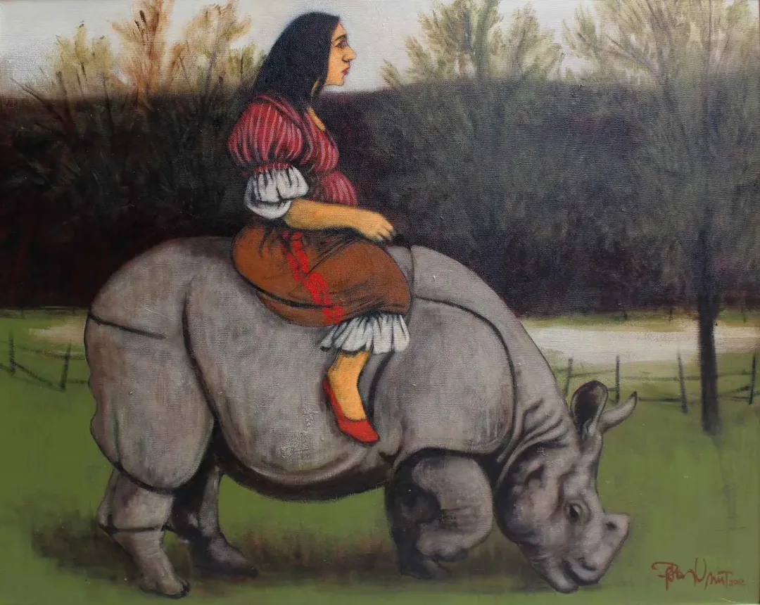 ORHAN UMUT — “isimsiz”, 2012 "isimsiz" eseri ORHAN UMUT tarafından 2012 yılında 60x75 cm ölçülerinde Tuval üzeri akrilik boya tekniği ile yapılmıştır.