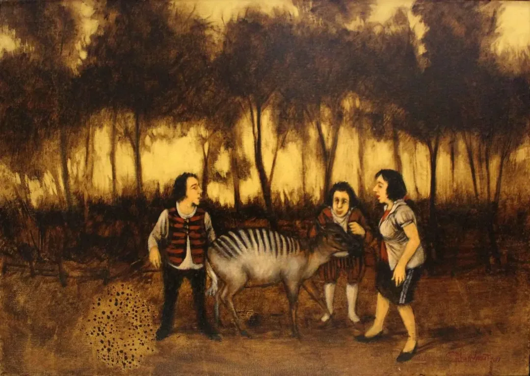 ORHAN UMUT — “isimsiz”, 2013 "isimsiz" eseri ORHAN UMUT tarafından 2013 yılında 50x70 cm ölçülerinde Tuval üzeri akrilik boya tekniği ile yapılmıştır.