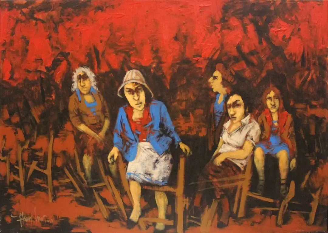 ORHAN UMUT — “isimsiz”, 2011 "isimsiz" eseri ORHAN UMUT tarafından 2011 yılında 50x70 cm ölçülerinde Tuval üzeri akrilik boya tekniği ile yapılmıştır.