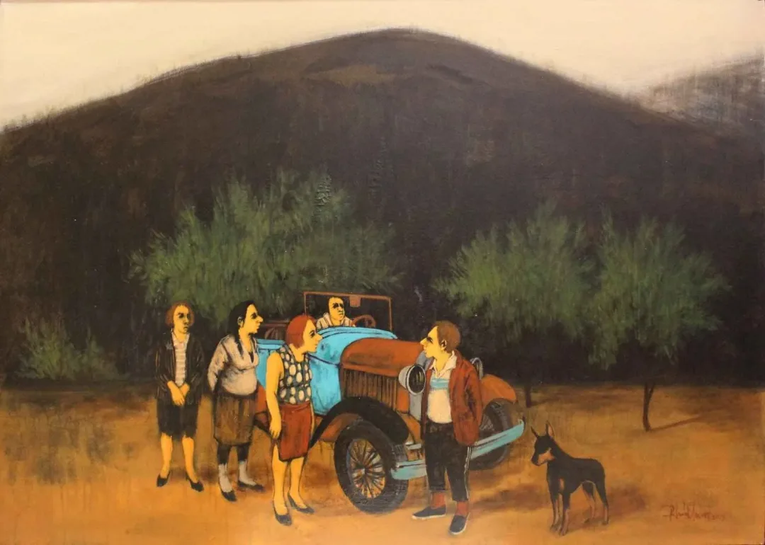 ORHAN UMUT — “isimsiz”, 2013 "isimsiz" eseri ORHAN UMUT tarafından 2013 yılında 70x100 cm ölçülerinde Tuval üzeri akrilik boya tekniği ile yapılmıştır.