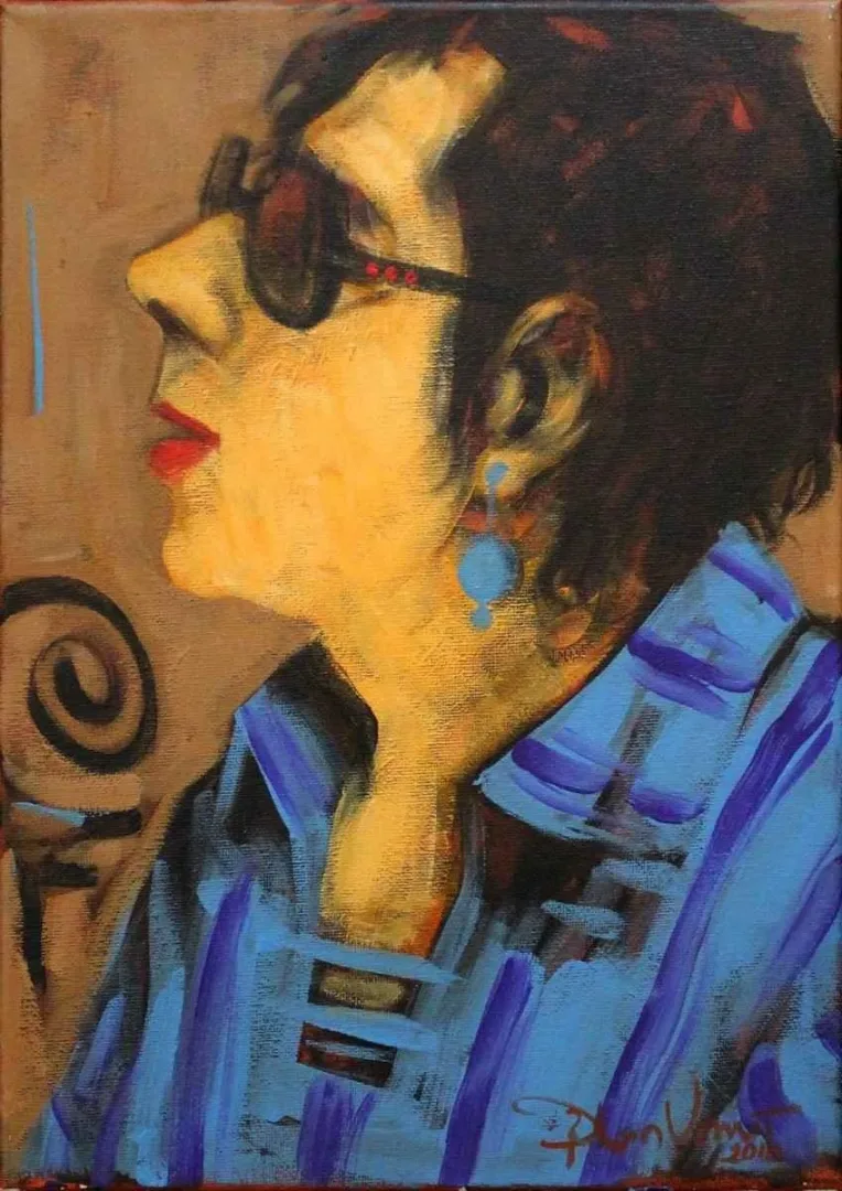 ORHAN UMUT — “isimsiz”, 2010 "isimsiz" eseri ORHAN UMUT tarafından 2010 yılında 35x25 cm ölçülerinde Tuval üzeri akrilik boya tekniği ile yapılmıştır.