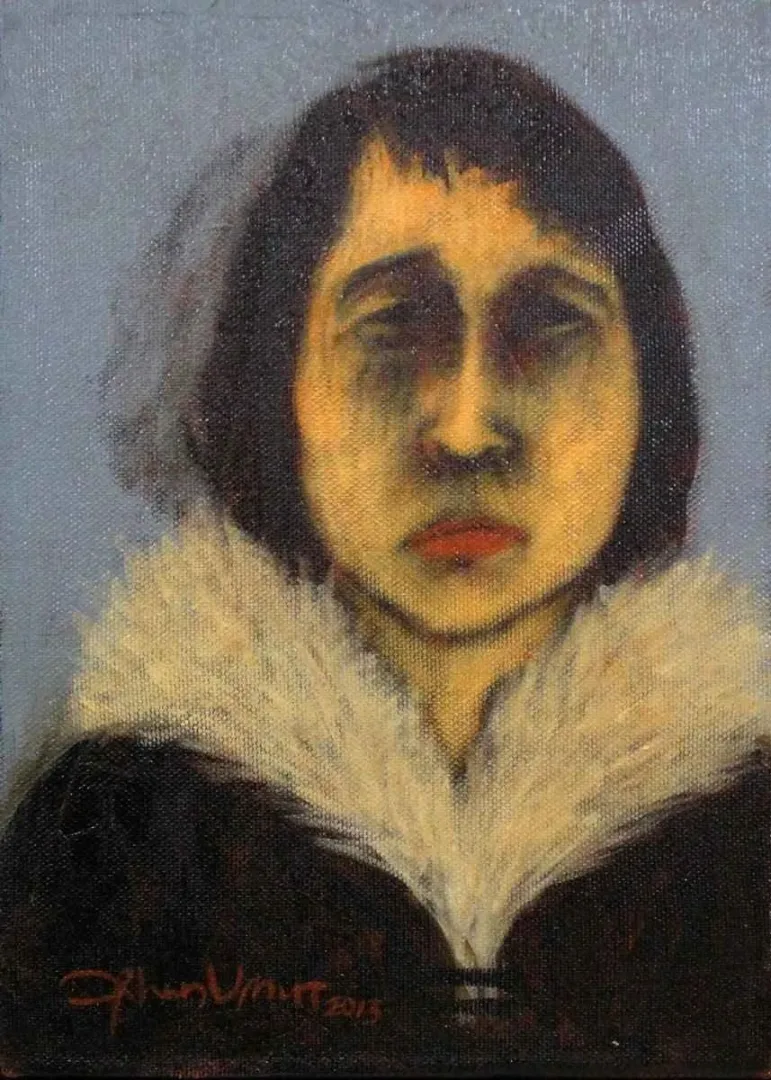 ORHAN UMUT — “isimsiz”, 2013 "isimsiz" eseri ORHAN UMUT tarafından 2013 yılında 25x18 cm ölçülerinde Tuval üzeri akrilik boya tekniği ile yapılmıştır.
