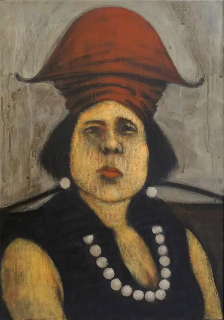 ORHAN UMUT — “isimsiz”, 2012 "isimsiz" eseri ORHAN UMUT tarafından 2012 yılında 50x35 cm ölçülerinde Tuval üzeri akrilik boya tekniği ile yapılmıştır.