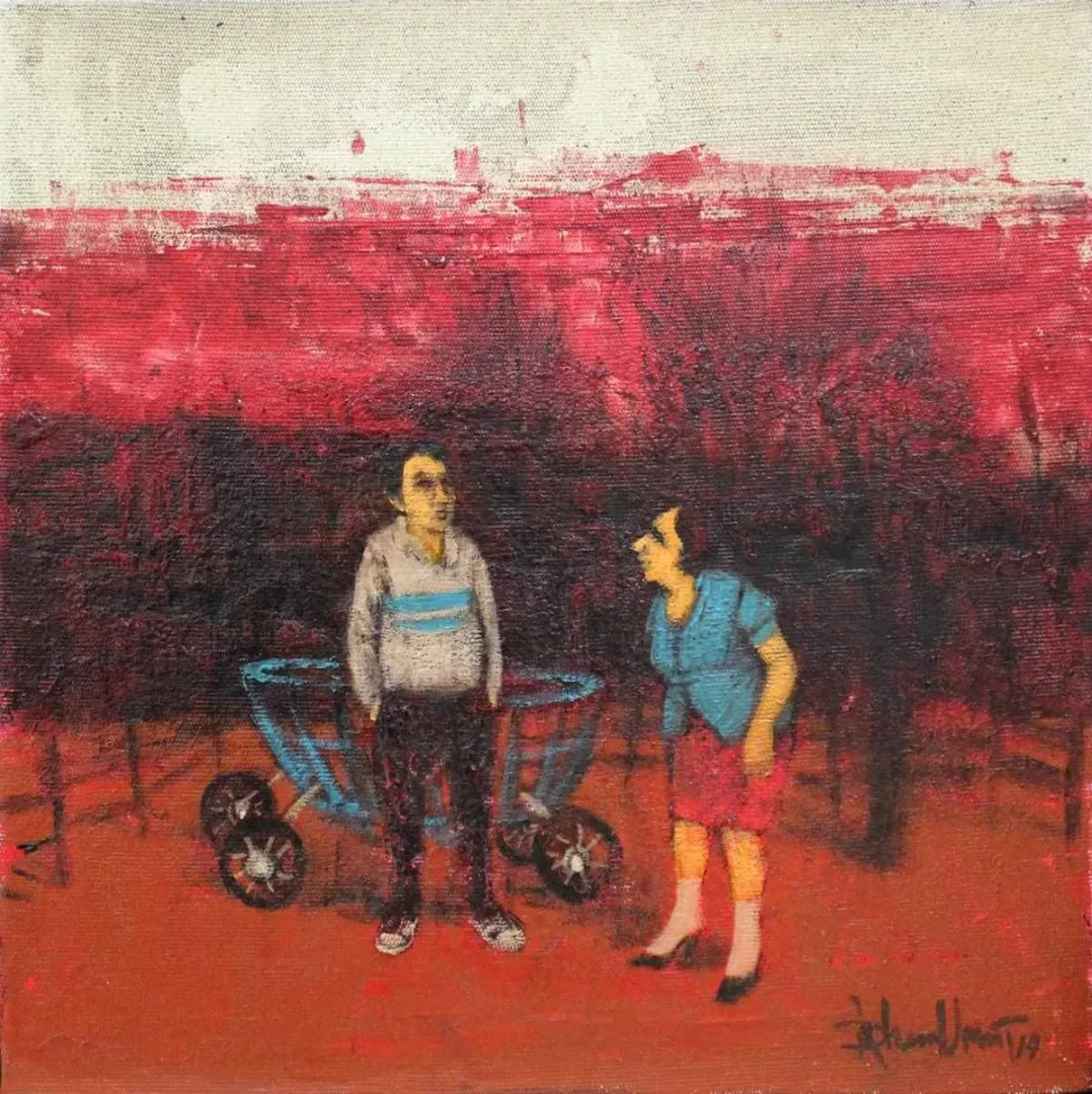 yakınlaştır "isimsiz" eseri ORHAN UMUT tarafından 2014 yılında 30x30 cm ölçülerinde Tuval üzeri akrilik boya tekniği ile yapılmıştır.