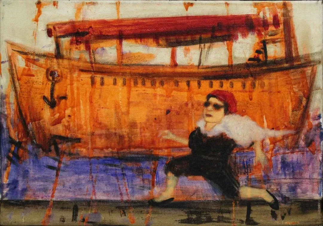yakınlaştır "isimsiz" eseri ORHAN UMUT tarafından 25x35 cm ölçülerinde Tuval üzeri akrilik boya tekniği ile yapılmıştır.