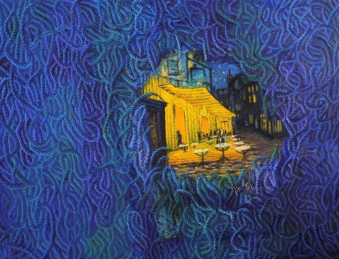 "Van Gogh ve Ben" eseri AHMET YEŞİL tarafından 2014 yılında 120x150 cm ölçülerinde Tuval üzeri yağlı boya tekniği ile yapılmıştır.
