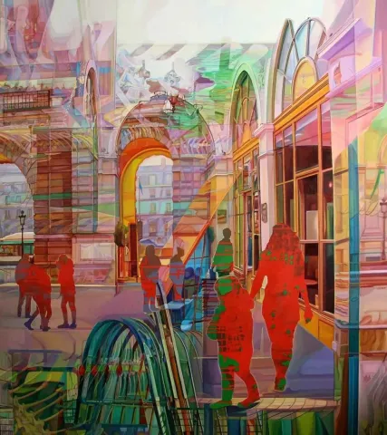 "isimsiz" eseri SELDA EREN tarafından 2014 yılında 180x160 cm ölçülerinde Tuval üzeri yağlı boya tekniği ile yapılmıştır.