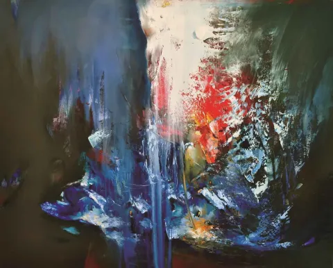 "İsimsiz" eseri SERDAR LEBLEBİCİ tarafından 2012 yılında 124x154 cm ölçülerinde Tuval üzeri yağlı boya tekniği ile yapılmıştır.