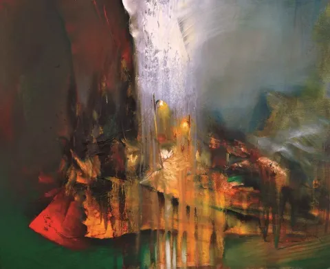 "İsimsiz" eseri SERDAR LEBLEBİCİ tarafından 2012 yılında 66x80 cm ölçülerinde Tuval üzeri yağlı boya tekniği ile yapılmıştır.