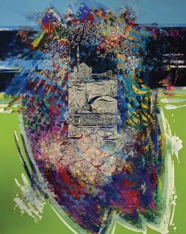 ENGİN KORKMAZ — “Önermeler”, 2014 "Önermeler" eseri ENGİN KORKMAZ tarafından 2014 yılında 100x80 cm ölçülerinde Tuval üzeri yağlı boya tekniği ile yapılmıştır.