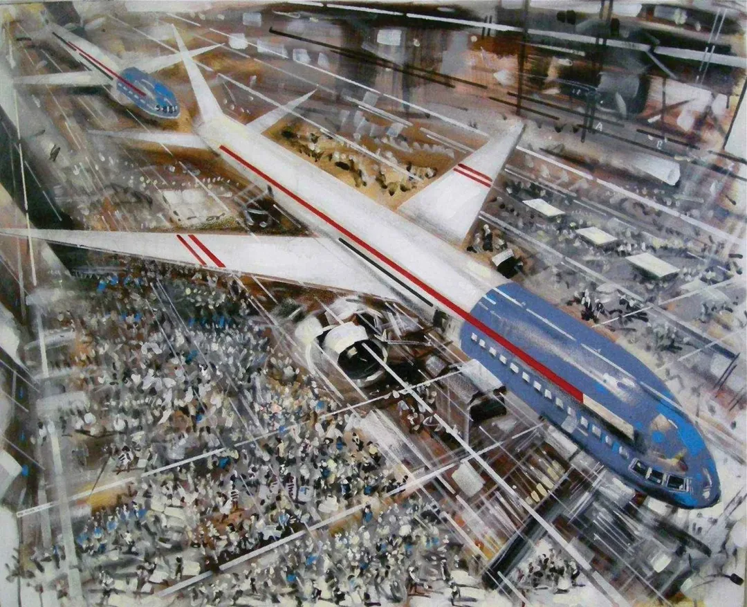 AYHAN ÇETİN — “LOiseau de Paris”, 2014 "LOiseau de Paris" eseri AYHAN ÇETİN tarafından 2014 yılında 80x100 cm ölçülerinde Tuvale üzeri akrilik boya boya tekniği ile yapılmıştır.