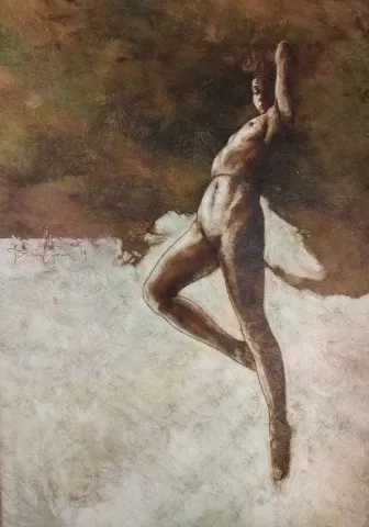 TALAT AYHAN — “isimsiz”, 2014 "isimsiz" eseri TALAT AYHAN tarafından 2014 yılında 69x48 cm ölçülerinde Kağıt üzeri karışık teknik tekniği ile yapılmıştır.