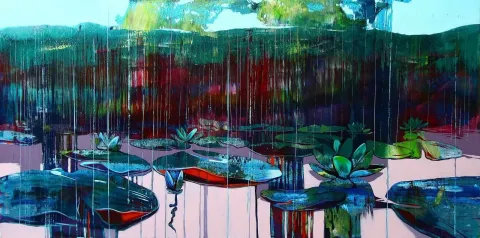 ÜMİT TÜRK — “isimsiz”, 2014 "isimsiz" eseri ÜMİT TÜRK tarafından 2014 yılında 60x120 cm ölçülerinde Tuval üzeri yağlı boya tekniği ile yapılmıştır.