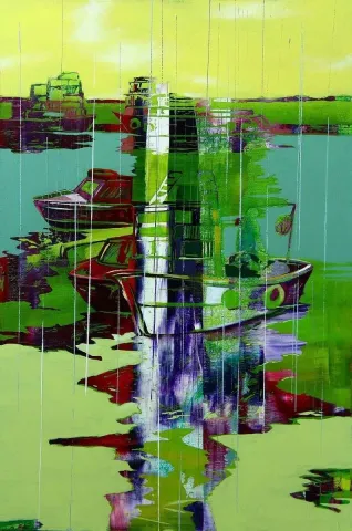 ÜMİT TÜRK — “isimsiz”, 2014 "isimsiz" eseri ÜMİT TÜRK tarafından 2014 yılında 60x40 cm ölçülerinde Tuval üzeri yağlı boya tekniği ile yapılmıştır.