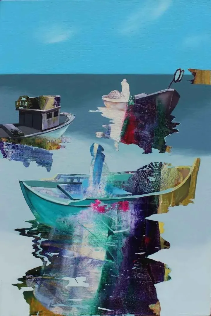 ÜMİT TÜRK — “isimsiz”, 2014 "isimsiz" eseri ÜMİT TÜRK tarafından 2014 yılında 60x40 cm ölçülerinde Tuval üzeri yağlı boya tekniği ile yapılmıştır.