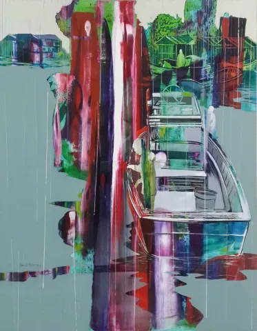 ÜMİT TÜRK — “isimsiz”, 2014 "isimsiz" eseri ÜMİT TÜRK tarafından 2014 yılında 160x130 cm ölçülerinde Tuval üzeri yağlı boya tekniği ile yapılmıştır.