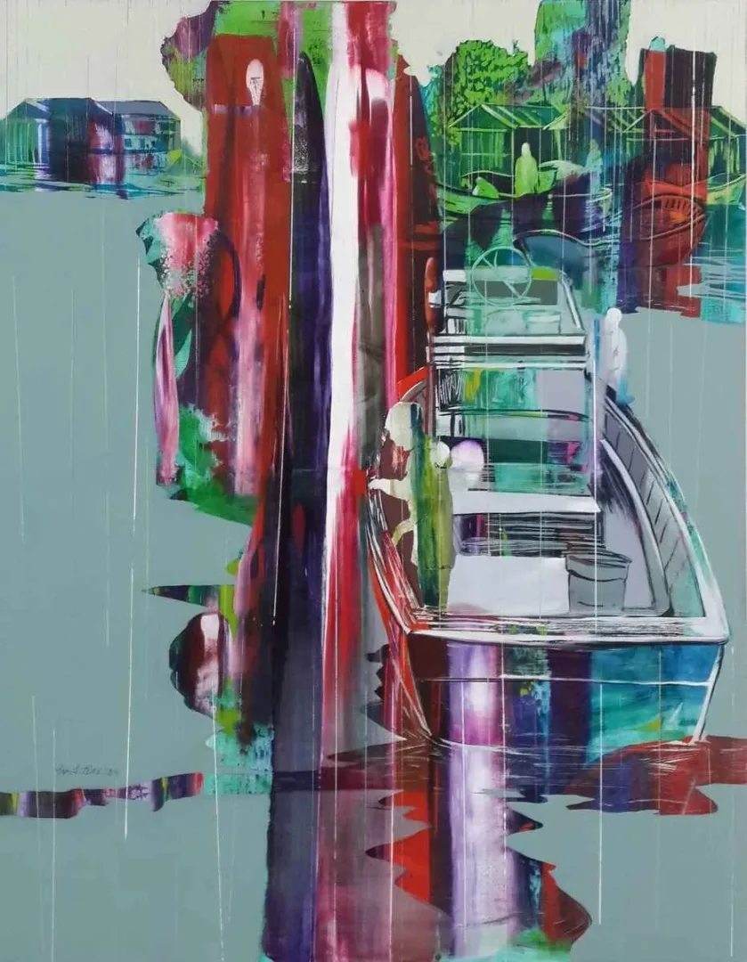 ÜMİT TÜRK — “isimsiz”, 2014 "isimsiz" eseri ÜMİT TÜRK tarafından 2014 yılında 160x130 cm ölçülerinde Tuval üzeri yağlı boya tekniği ile yapılmıştır.