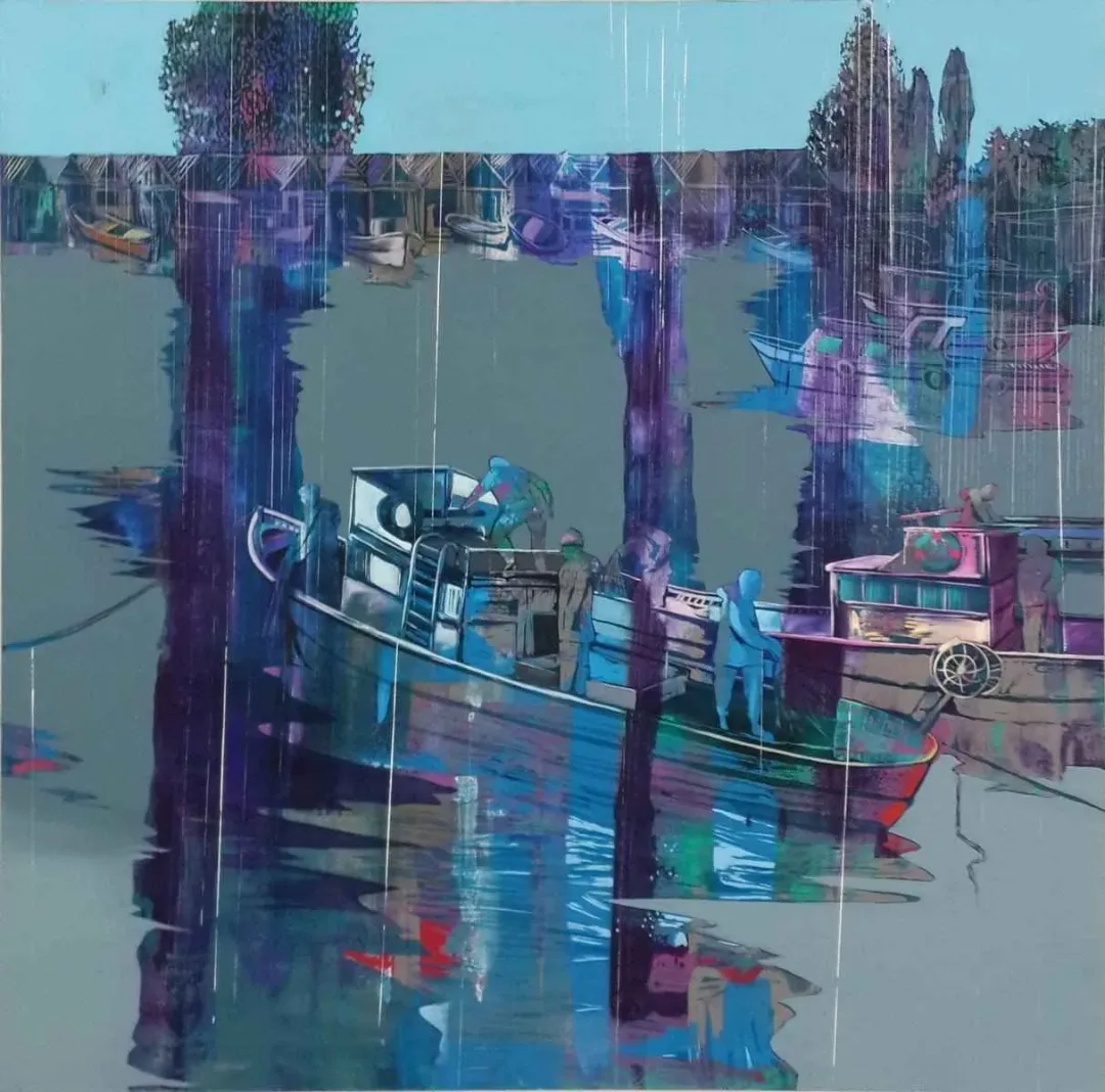 ÜMİT TÜRK — “isimsiz”, 2014 "isimsiz" eseri ÜMİT TÜRK tarafından 2014 yılında 150x150 cm ölçülerinde Tuval üzeri yağlı boya tekniği ile yapılmıştır.