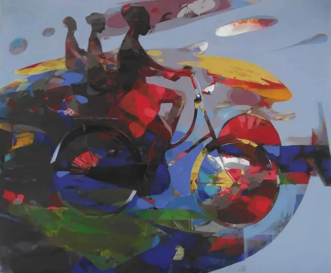 HAKAN ERASLAN — “isimsiz”, 2014 "isimsiz" eseri HAKAN ERASLAN tarafından 2014 yılında 126x150 cm ölçülerinde Tuval üzeri akrilik boya tekniği ile yapılmıştır.