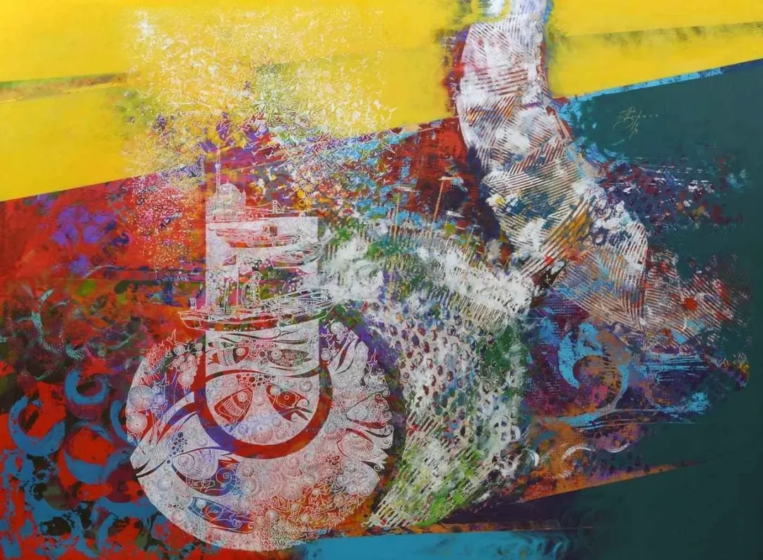 ENGİN KORKMAZ — “isimsiz”, 2014 "isimsiz" eseri ENGİN KORKMAZ tarafından 2014 yılında 140x180 cm ölçülerinde Tuval üzeri akrilik boya tekniği ile yapılmıştır.