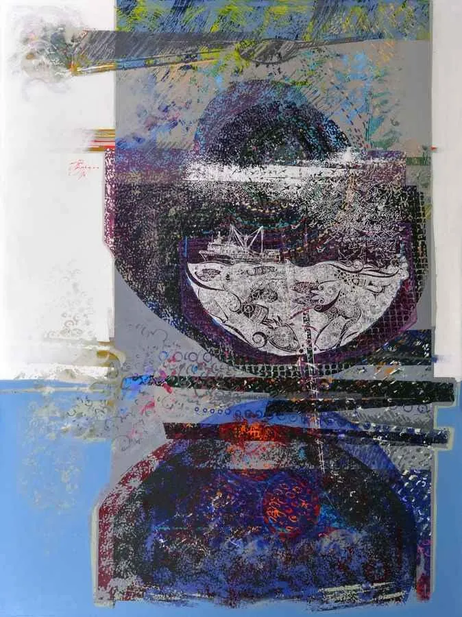 ENGİN KORKMAZ — “isimsiz”, 2014 "isimsiz" eseri ENGİN KORKMAZ tarafından 2014 yılında 180x140 cm ölçülerinde Tuval üzeri akrilik boya tekniği ile yapılmıştır.