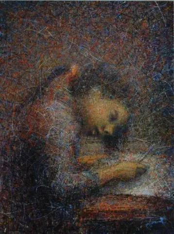"isimsiz" eseri NEVRES AKIN tarafından 2014 yılında 80x60 cm ölçülerinde Tuval üzeri yağlı boya tekniği ile yapılmıştır.