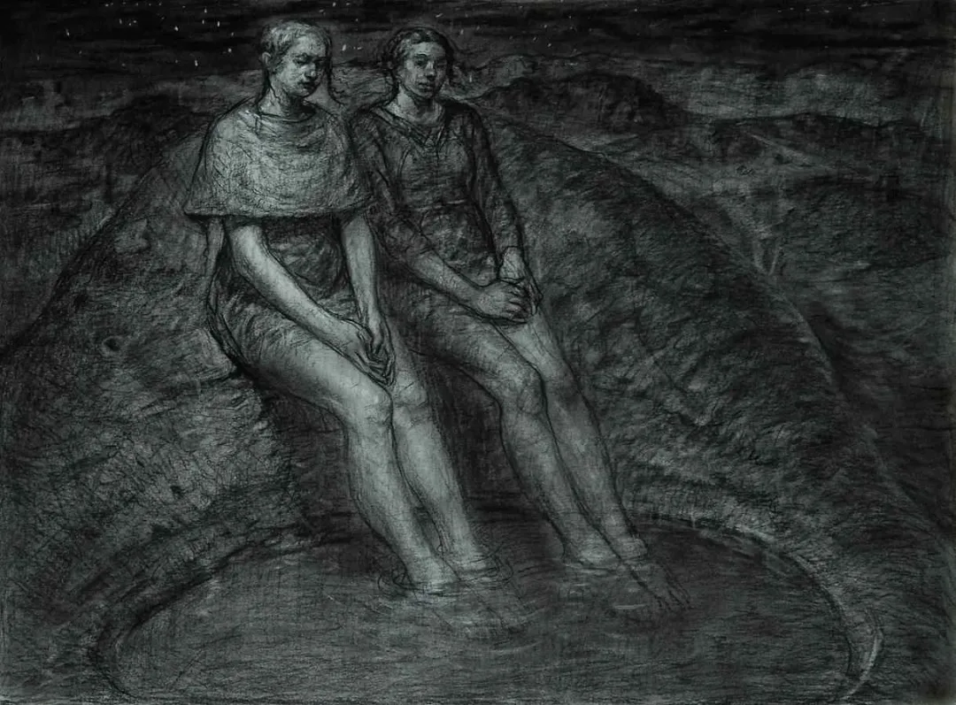 "isimsiz" eseri SERTAP YEĞİN tarafından 2014 yılında 56x76 cm ölçülerinde Füzen tekniği ile yapılmıştır.