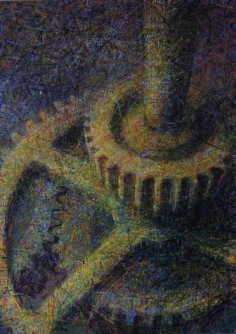 "isimsiz" eseri NEVRES AKIN tarafından 2014 yılında 70x50 cm ölçülerinde Tuval üzeri yağlı boya tekniği ile yapılmıştır.