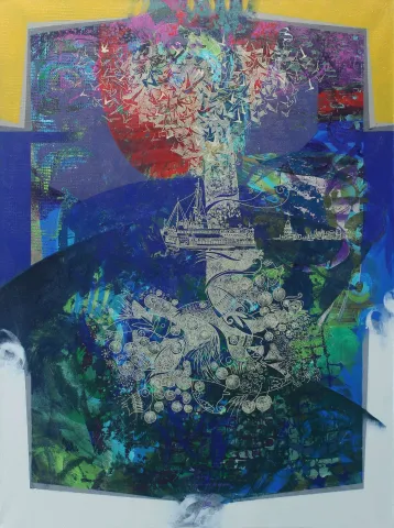 ENGİN KORKMAZ — “isimsiz”, 2014 "isimsiz" eseri ENGİN KORKMAZ tarafından 2014 yılında 120x90 cm ölçülerinde Tuval üzeri akrilik boya tekniği ile yapılmıştır.