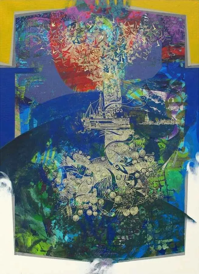 ENGİN KORKMAZ — “isimsiz”, 2014 "isimsiz" eseri ENGİN KORKMAZ tarafından 2014 yılında 120x90 cm ölçülerinde Tuval üzeri akrilik boya tekniği ile yapılmıştır.
