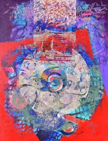 ENGİN KORKMAZ — “isimsiz”, 2014 "isimsiz" eseri ENGİN KORKMAZ tarafından 2014 yılında 92x73 cm ölçülerinde Tuval üzeri akrilik boya tekniği ile yapılmıştır.